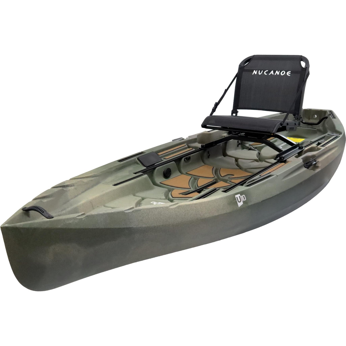 NuCanoe U10 Sit-on-Top Fishing/Hunting Kayak (Paddle, Pedal Drive, OR Motorized)
