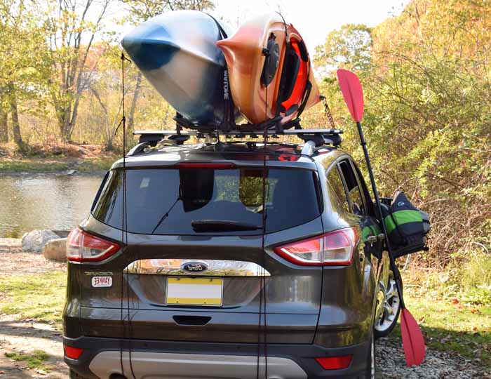 Malone FoldAway-5 Multi-Rack Folding 1 or 2 Kayak, SUP, Canoe Carrier
