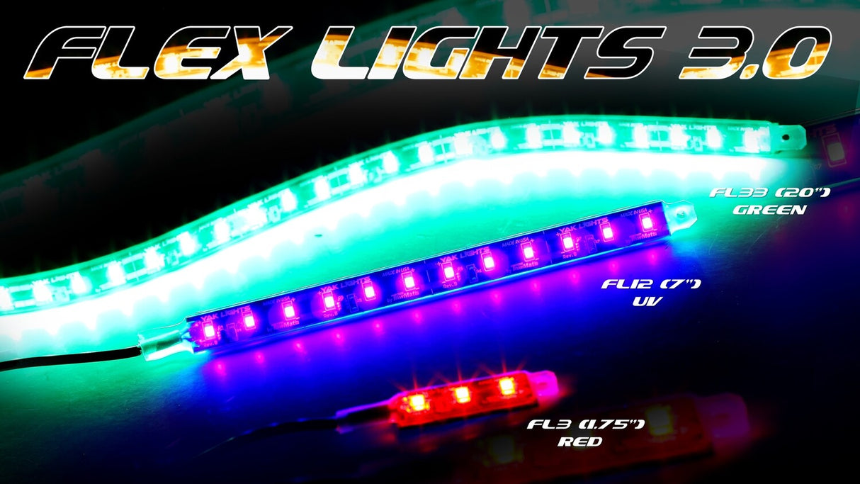 Yak Lights Flex Light Series Waterproof Ultra Low Profile Kayak LED Strips (Single)