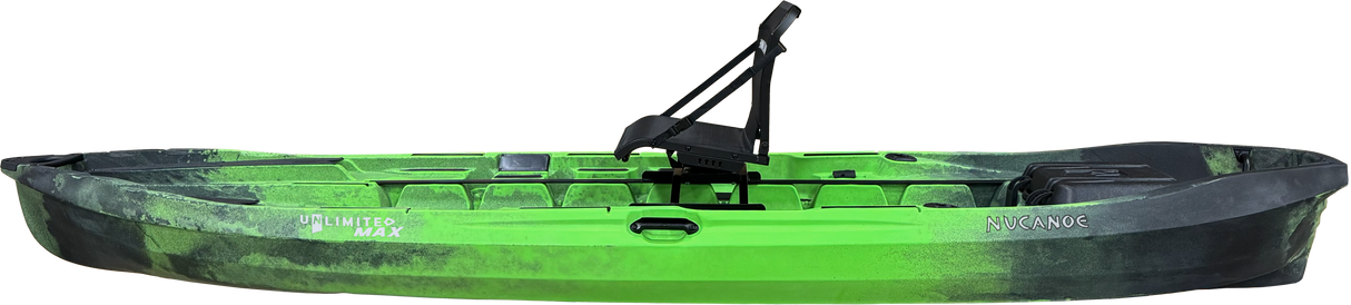Nucanoe Unlimited Max (UMAX) Sit-on-Top Fishing/Hunting Kayak (Paddle, Pedal Drive, OR Motorized)