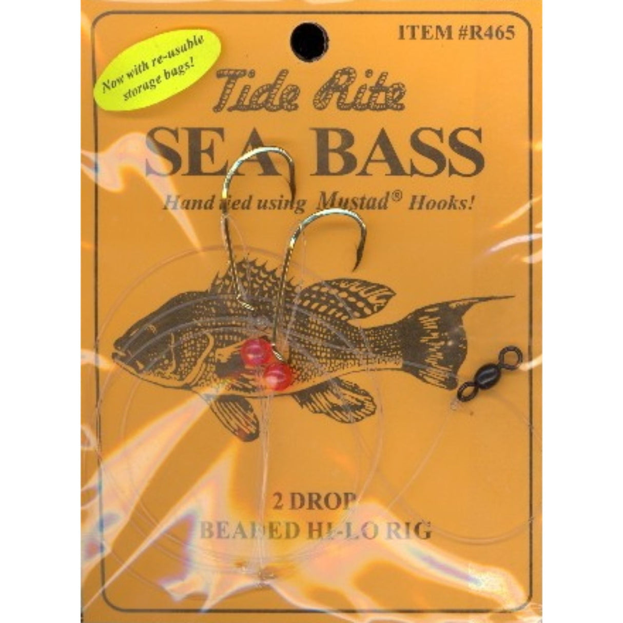 Tide Rite R465 Series Sea Bass 2-Drop Beaded Hi-Lo Rigs