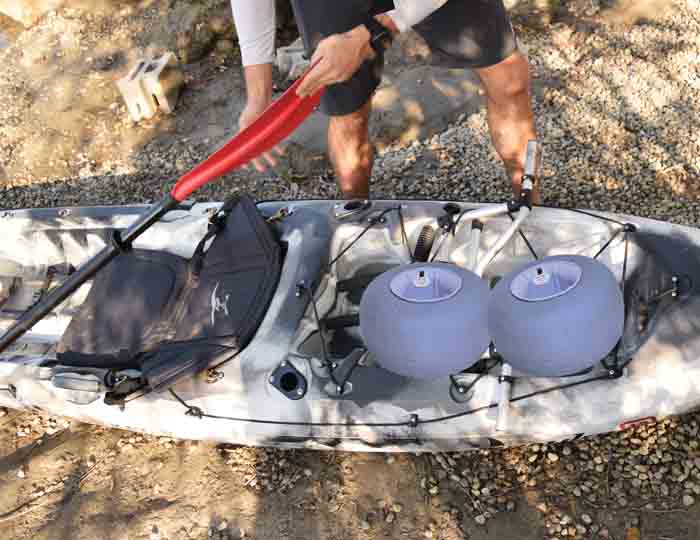 Malone Xpress TRX Scupper Kayak Cart - Balloon Beach Wheels