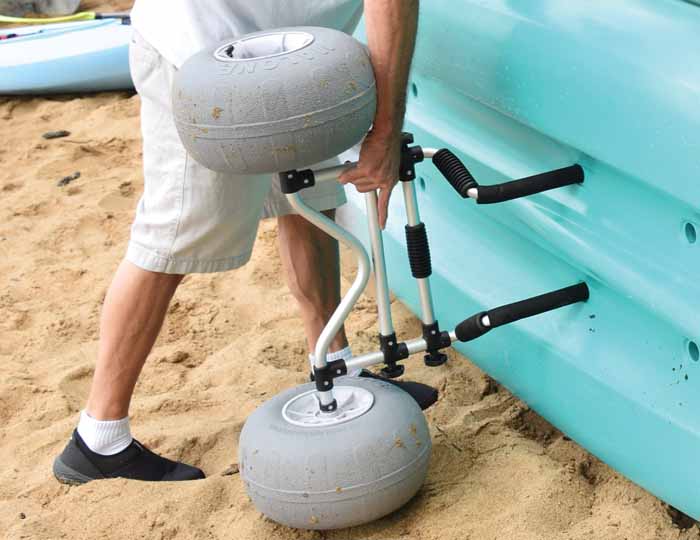 Malone Xpress TRX Scupper Kayak Cart - Balloon Beach Wheels