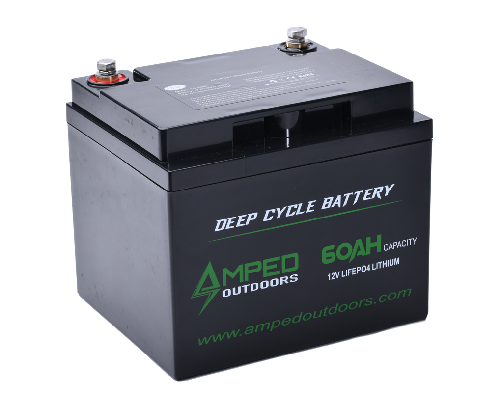 Amped Outdoors 60 AH 12 Volt LIFEPO4 Lithium Battery