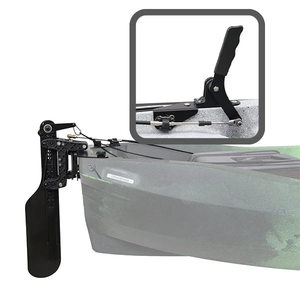 NuCanoe QC Rudder System - Hand Steer - Umax