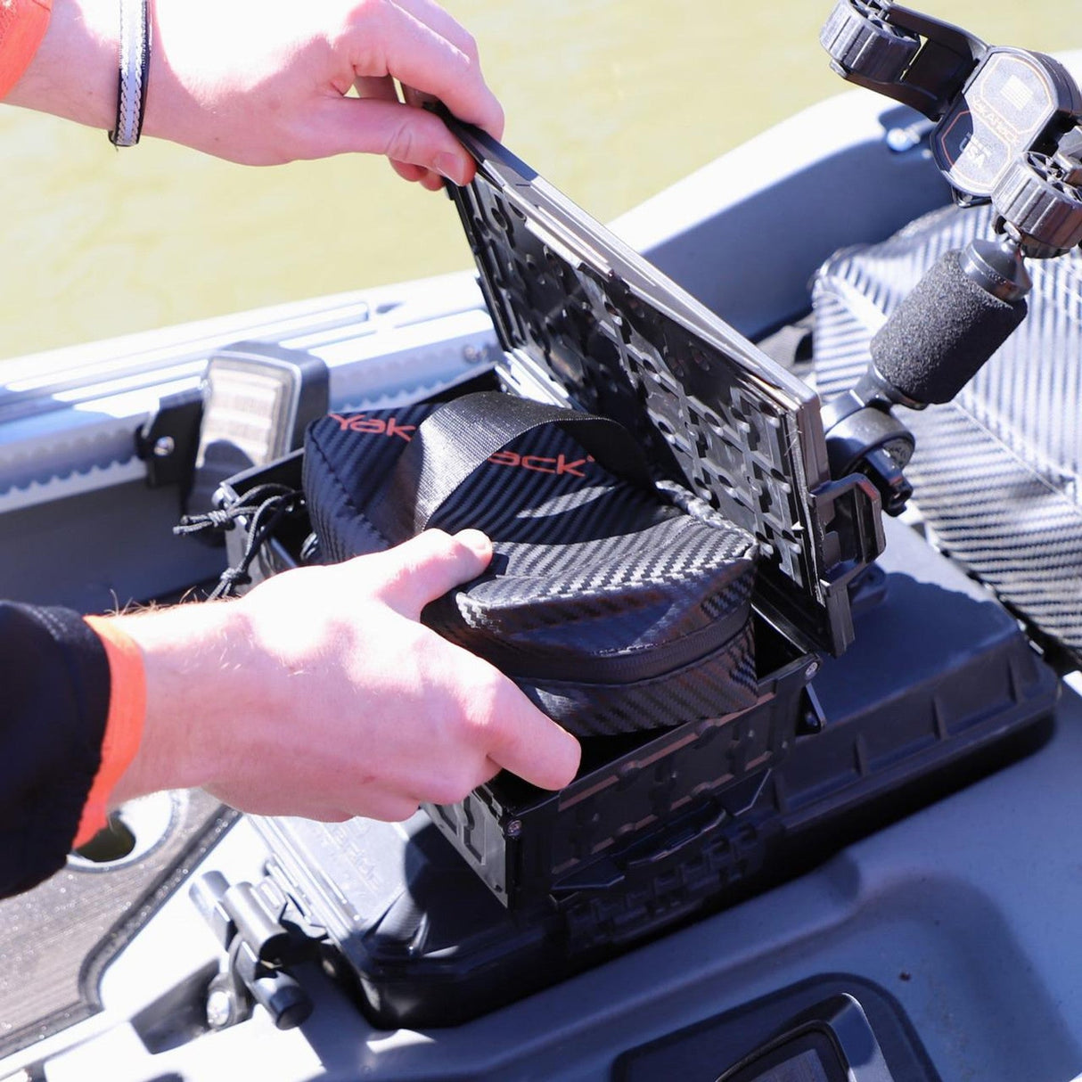 YakAttack 8” x 5” HD Tackle Wallet, Black Carbon