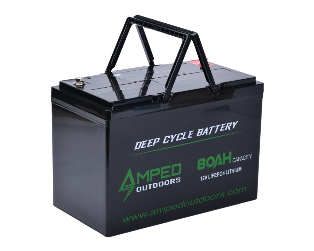Amped Outdoors 80 AH 12 Volt LIFEPO4 Lithium Battery