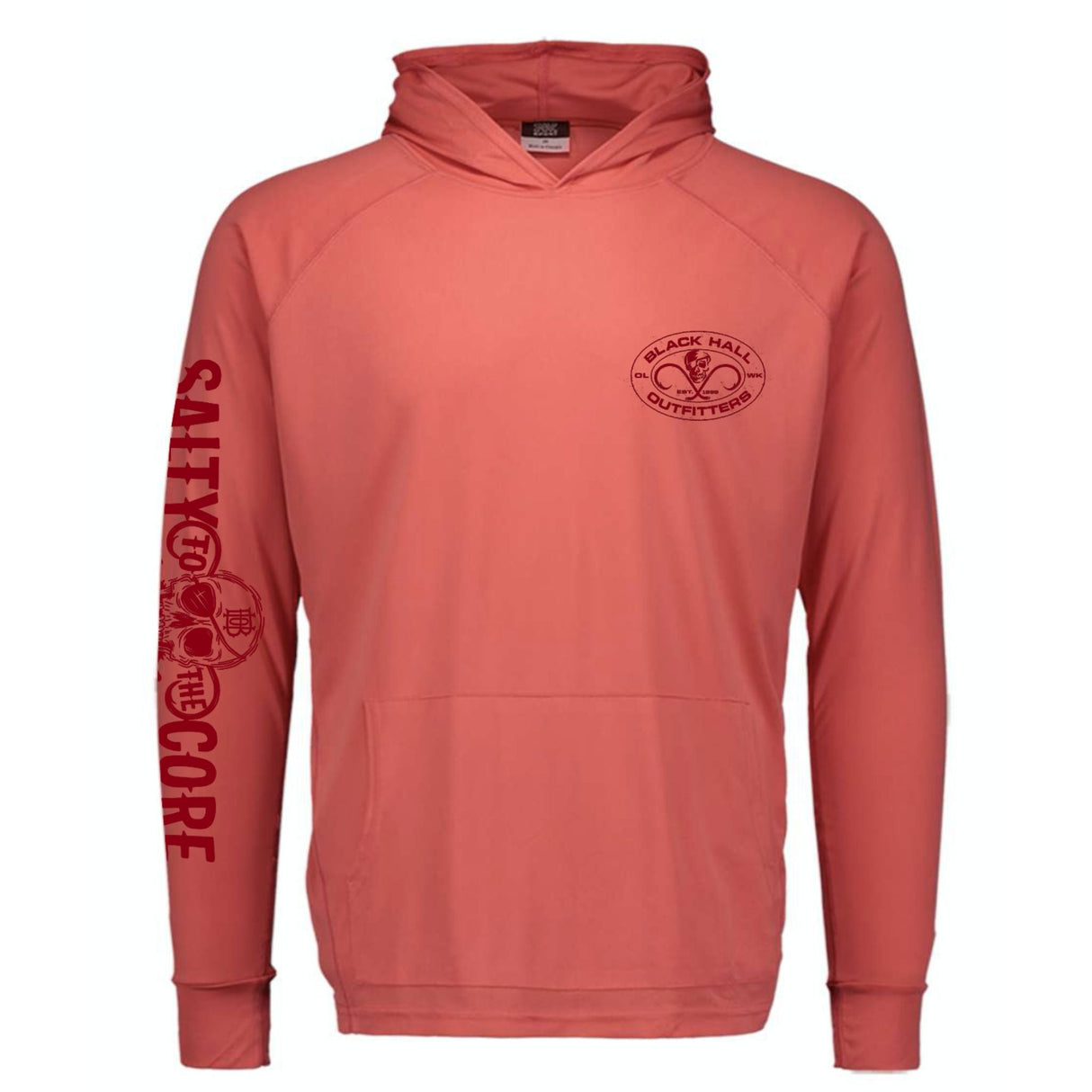 BHO "Salty to the Core" Original Skull SolarUV Long Sleeve Hoodie
