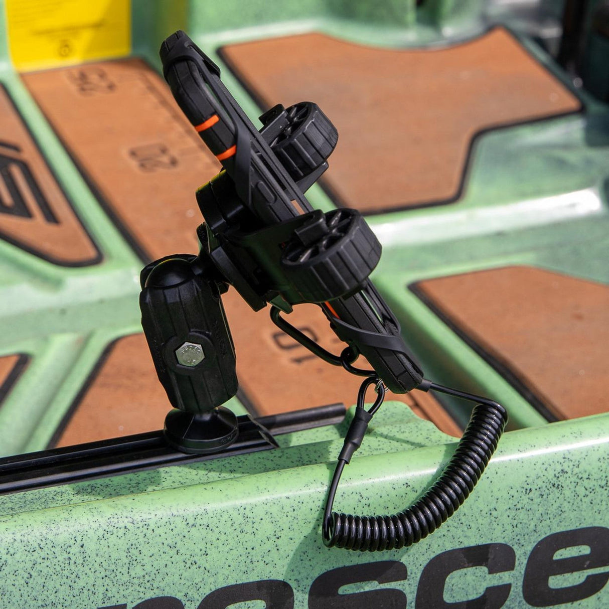 YakAttack RotoGrip Phone Holder with 1" Screwball Track Mount