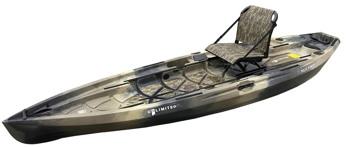 NuCanoe U10 Sit-on-Top Fishing/Hunting Kayak (Paddle, Pedal Drive, OR Motorized)