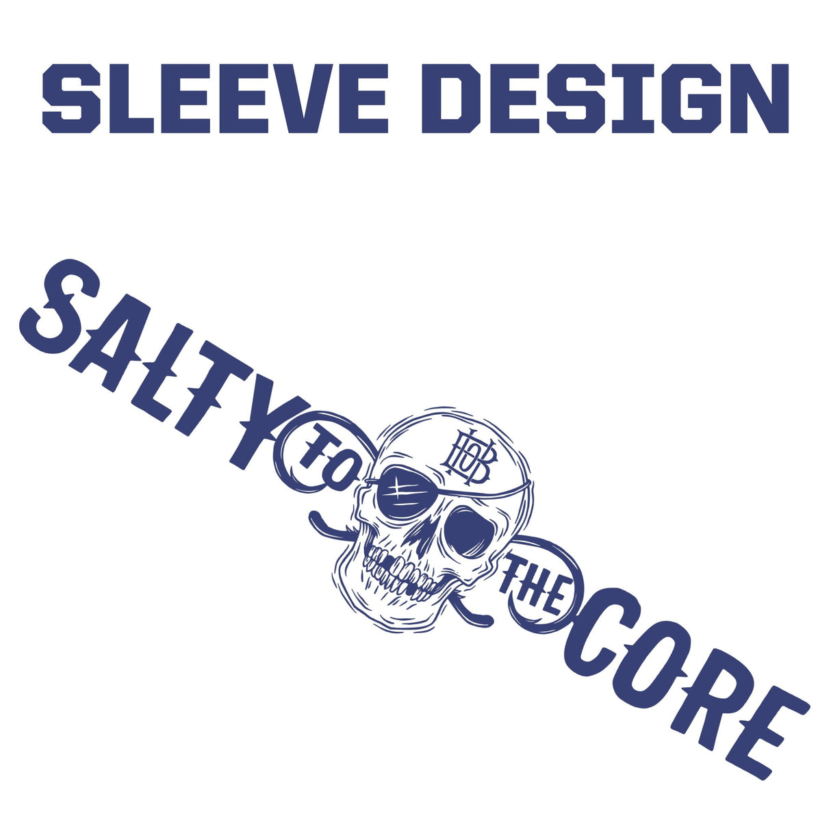 BHO "Salty to the Core" Original Skull Lightweight Hoodie