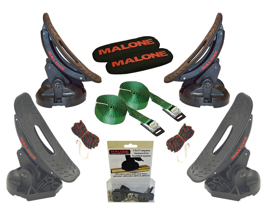 Malone Saddle Up Pro (Set of Four) w/T-Slot Truck Rack Hardware
