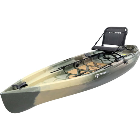 NuCanoe UNLIMITED Sit-on-Top Fishing/Hunting Kayak (Paddle, Pedal Drive, OR Motorized)