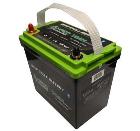 Amped Outdoors 16V 50Ah LiFePO4 Battery + Charger