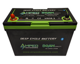 Amped Outdoors 16V 80Ah LiFePO4 Battery + Charger