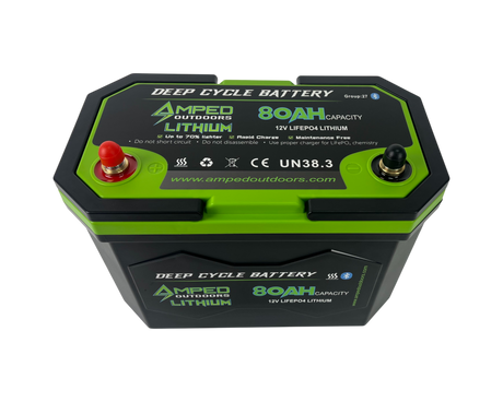 Amped Outdoors 12.8v 80Ah LiFePO4 Battery
