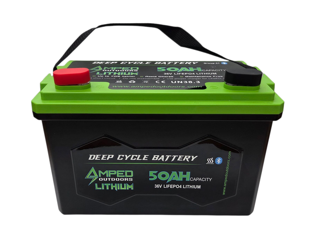 Amped Outdoors 36V 50Ah Trolling Motor LiFePO4 Battery