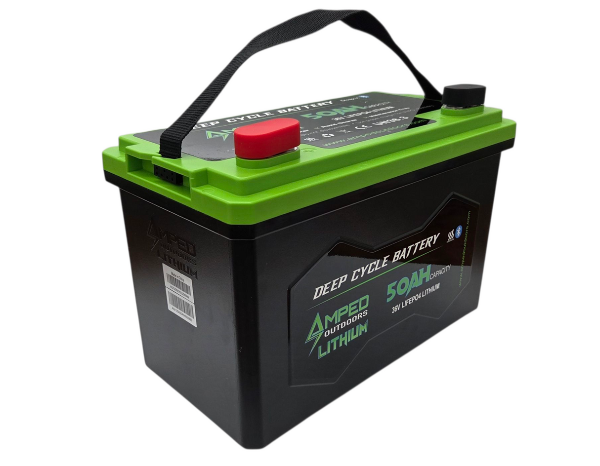 Amped Outdoors 36V 50Ah Trolling Motor LiFePO4 Battery