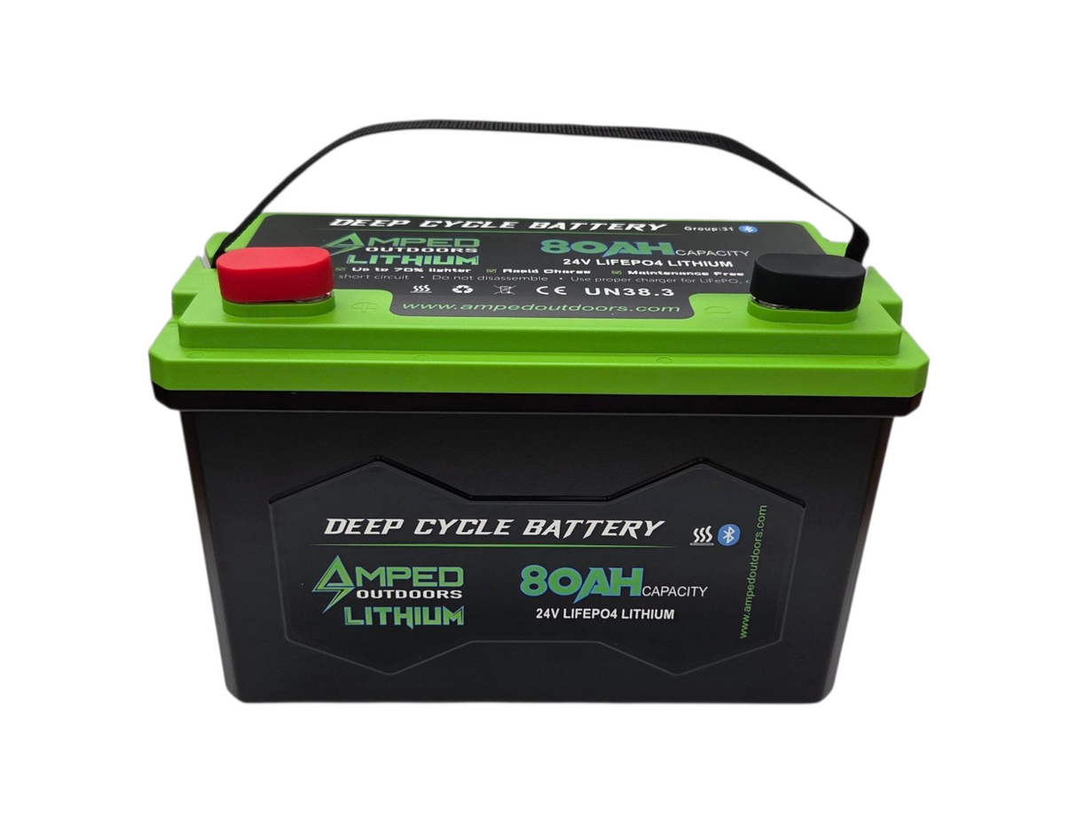 Amped Outdoors 24V 80Ah Trolling Motor LiFePO4 Battery