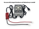 Amped Outdoors 2x 24V 50AH (100AH Total) Trolling Motor Lithium Battery Bundle with Charger