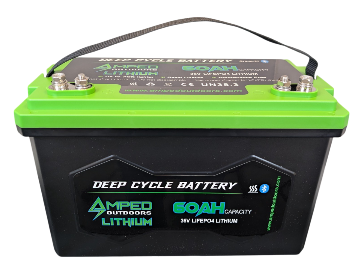 Amped Outdoors 36V 60Ah Trolling Motor LiFePO4 Battery