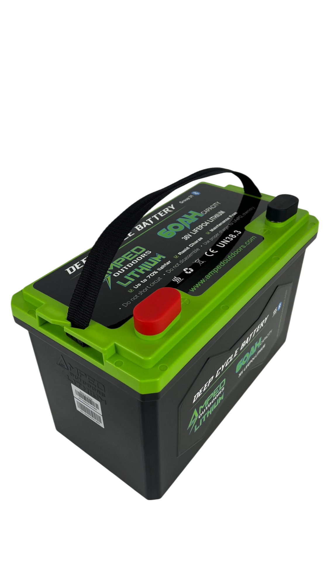 Amped Outdoors 36V 60Ah Trolling Motor LiFePO4 Battery
