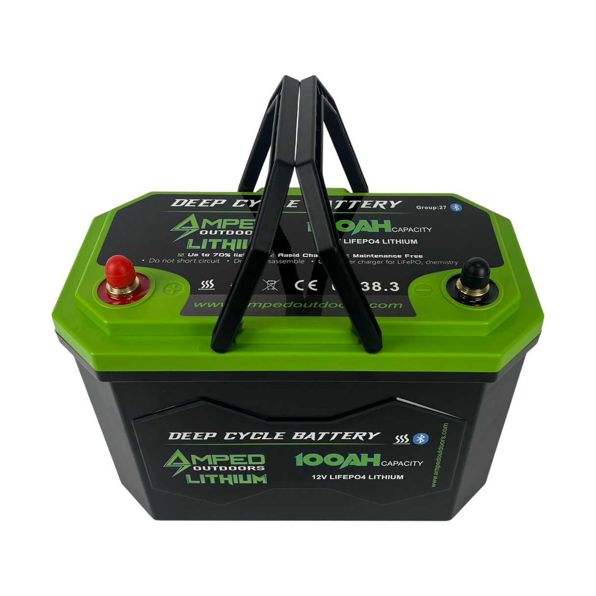 Amped Outdoors 12.8V 100Ah LiFePO4 Battery