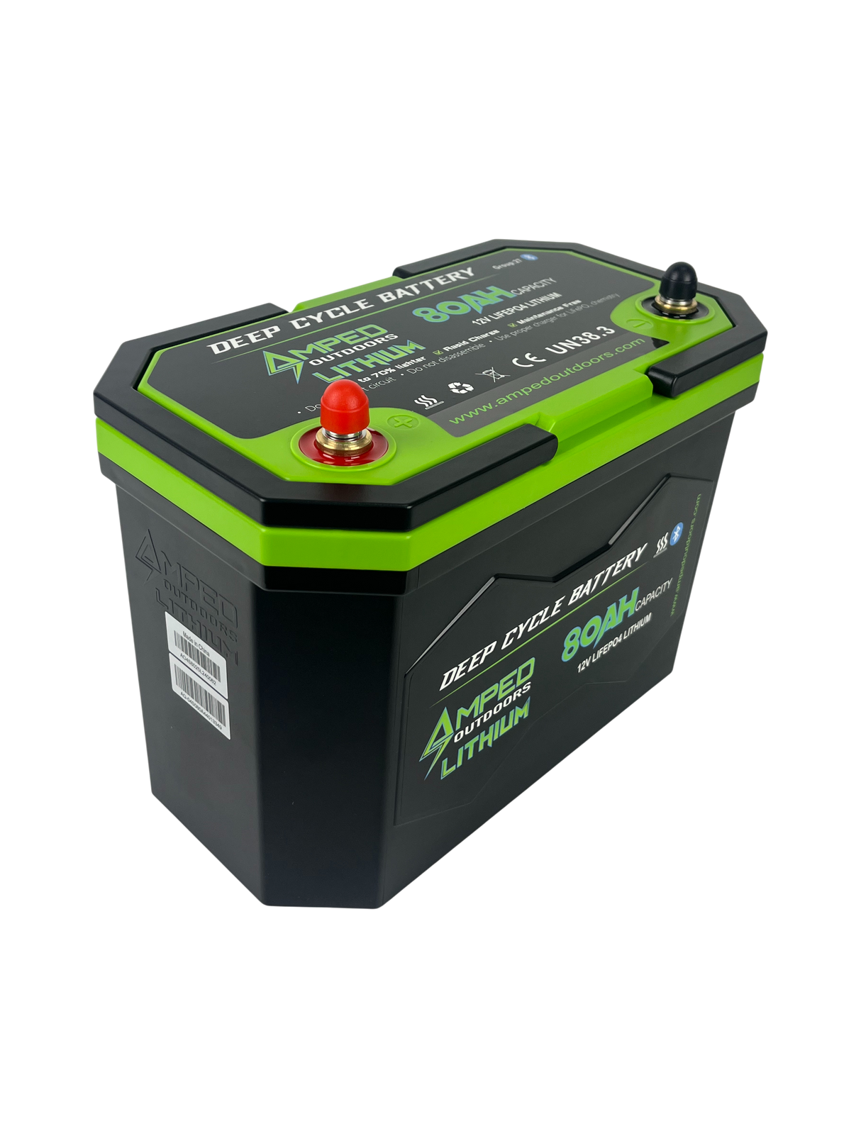 Amped Outdoors 12.8v 80Ah LiFePO4 Battery