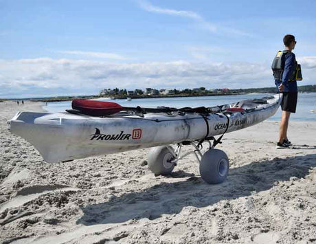 Malone Clipper TRX Deluxe Kayak/Canoe Cart- Balloon Beach Wheels