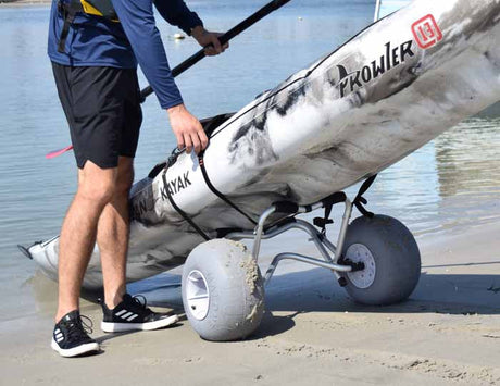 Malone Clipper TRX Deluxe Kayak/Canoe Cart- Balloon Beach Wheels