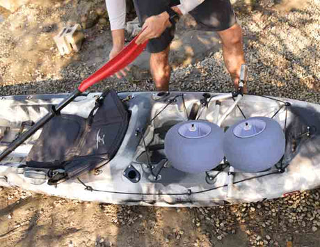 Malone Xpress TRX Scupper Kayak Cart - Balloon Beach Wheels