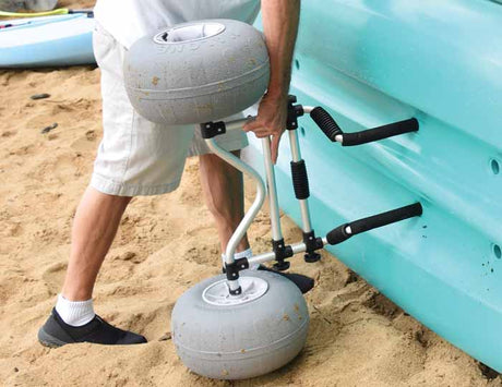 Malone Xpress TRX Scupper Kayak Cart - Balloon Beach Wheels