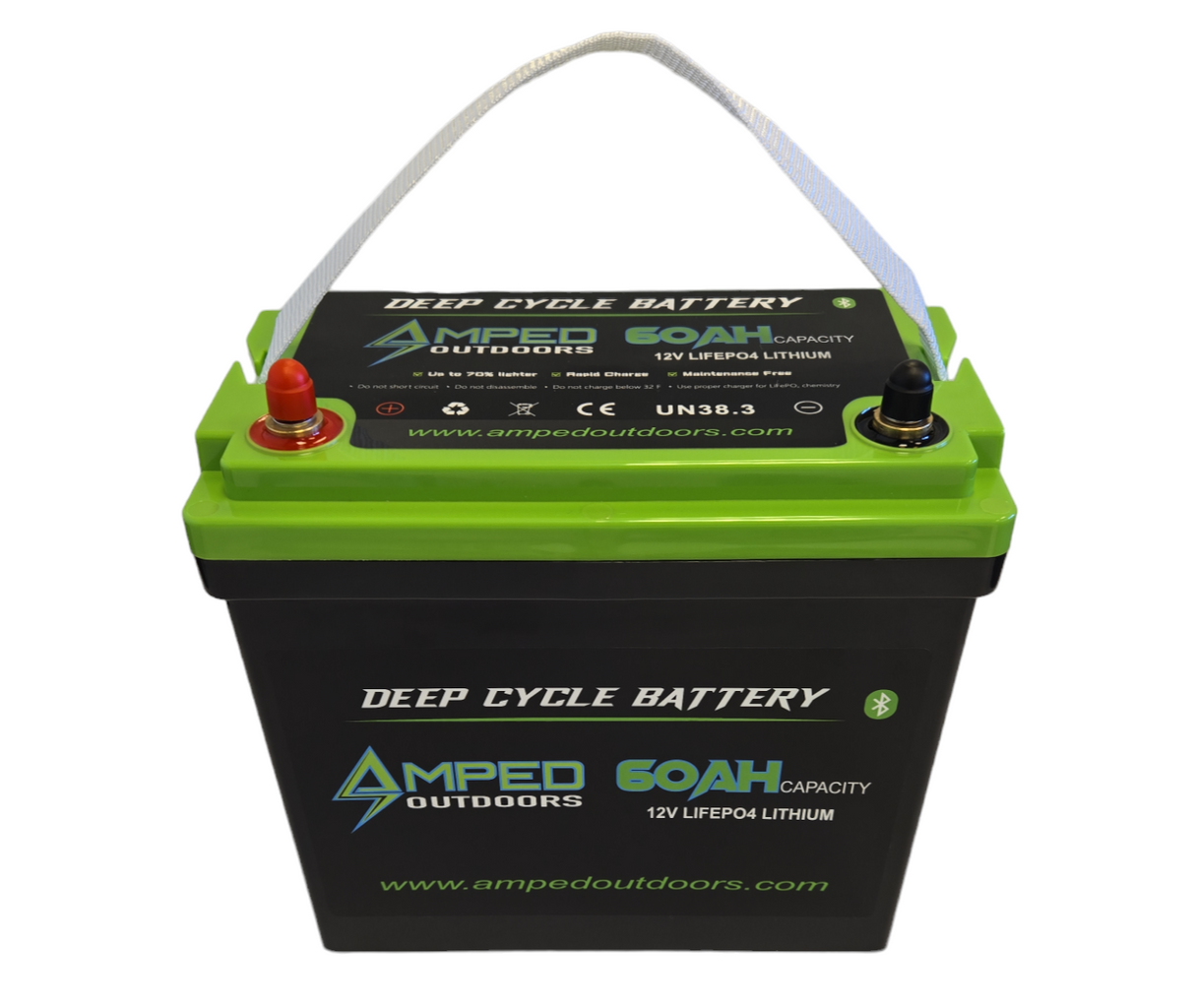 Amped Outdoors 12.8V 60Ah LiFePO4 Battery (Kayak Edition)