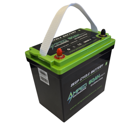 Amped Outdoors 12.8V 60Ah LiFePO4 Battery (Kayak Edition)