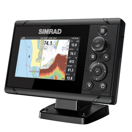 Simrad Cruise 5 Fishfinder with US Coastal Maps and a 83/200khz Transducer