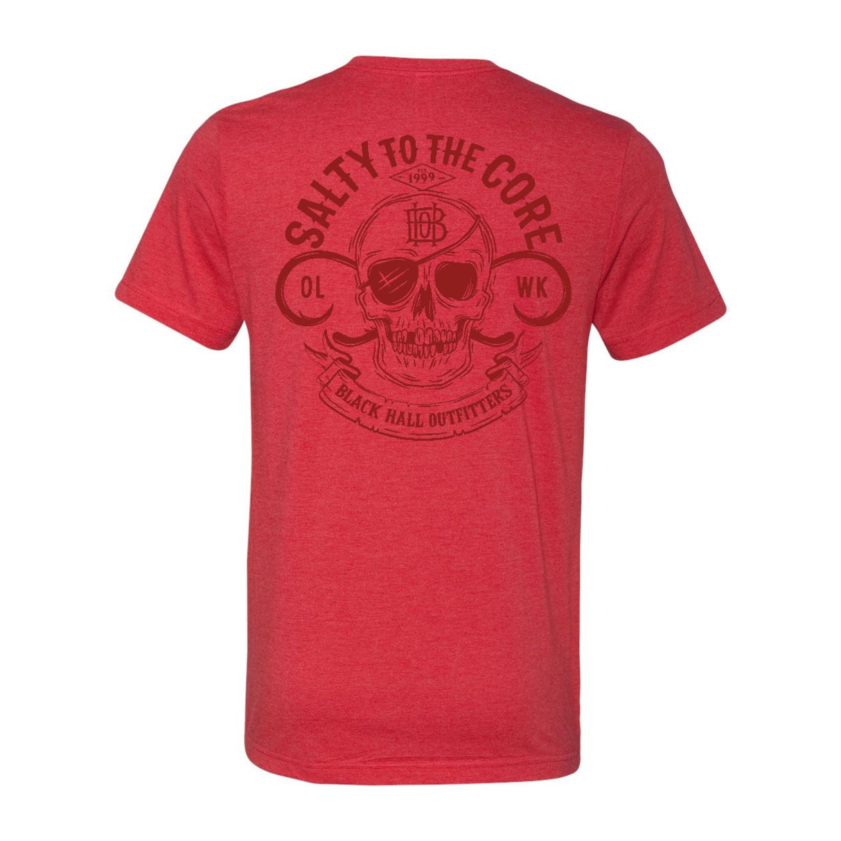 BHO "Salty to the Core" Original Skull Short Sleeve Shirt (2023 Version)
