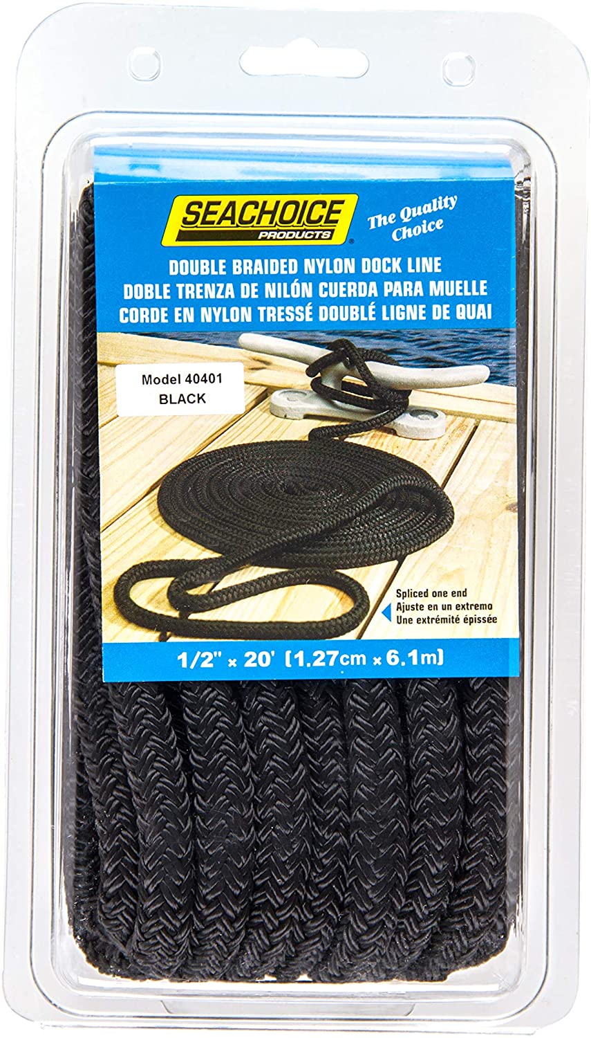 Seachoice Double Braided Nylon Dock Line