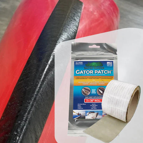 Gator Guards Gator Patch UV Cure Fiberglass Reinforced Kayak Keel Guard/Repair Patch