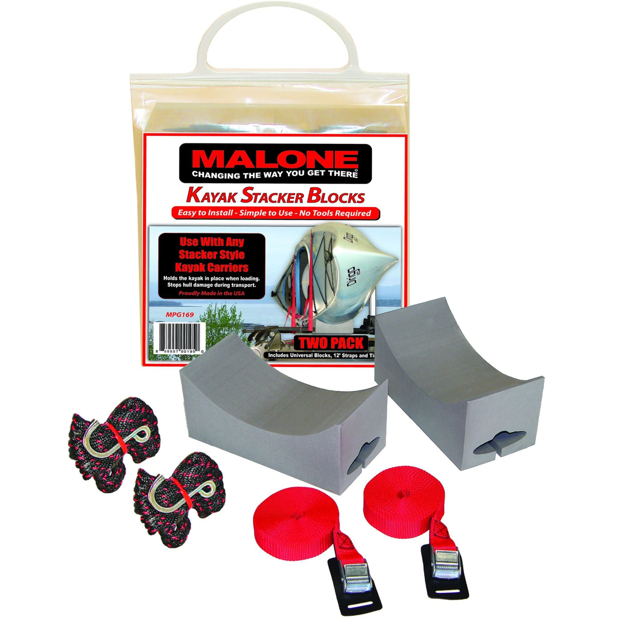 Malone Kayak Stacker Block Kit – Black Hall Marina