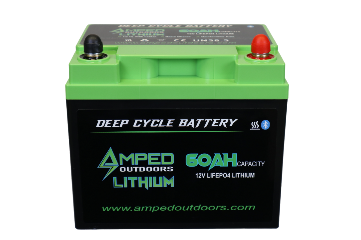 Amped Outdoors 12.8V 60Ah LiFePO4 Battery