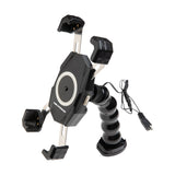 Yak-Power 12 Volt Wireless Fast Charger (15W) with 360 Degree Adjustable Gooseneck Action Mount