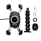 Yak-Power 12 Volt Wireless Fast Charger (15W) with 360 Degree Adjustable Gooseneck Action Mount