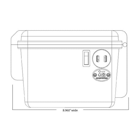 Yak-Power Power Pack Battery Box with Integrated USB Charging