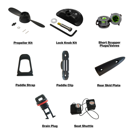 Black Hall Outfitters Old Town Sportsman 106/120/Salty PDL Replacement Parts Kit