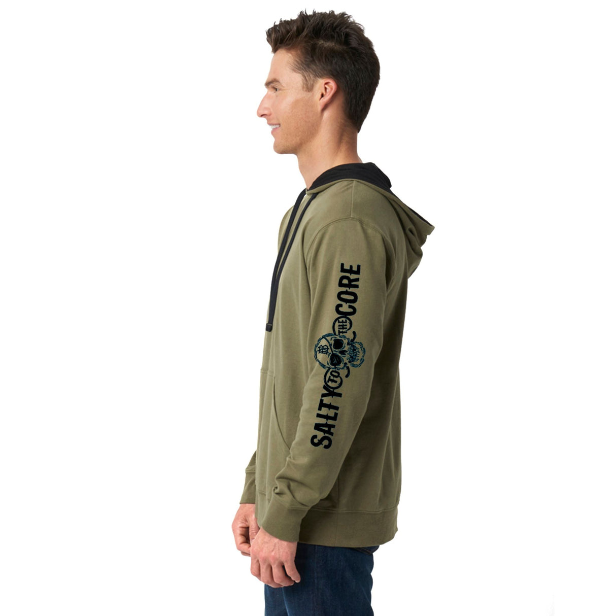 BHO "Salty to the Core" Original Skull Lightweight Hoodie