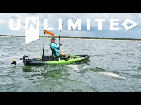 NuCanoe UNLIMITED Sit-on-Top Fishing/Hunting Kayak (Paddle, Pedal Drive, OR Motorized)