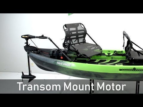NuCanoe Transom Mount Trolling Motor Mount Kit for Minn Kota or MotorGuide Trolling Motors Compatiable with NuCanoe Flint, U10 and UNLIMITED Models