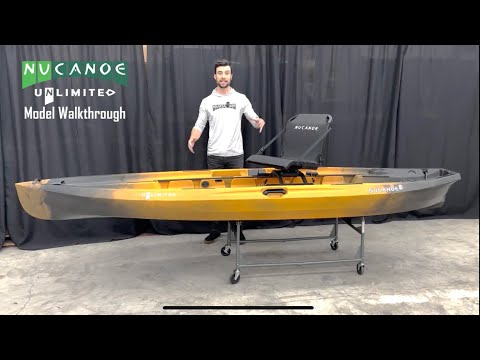 NuCanoe UNLIMITED Sit-on-Top Fishing/Hunting Kayak (Paddle, Pedal Drive, OR Motorized)