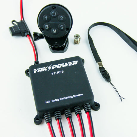 Yak-Power Wireless 5 Circuit Digital Switcher with Integrated Bluetooth Control